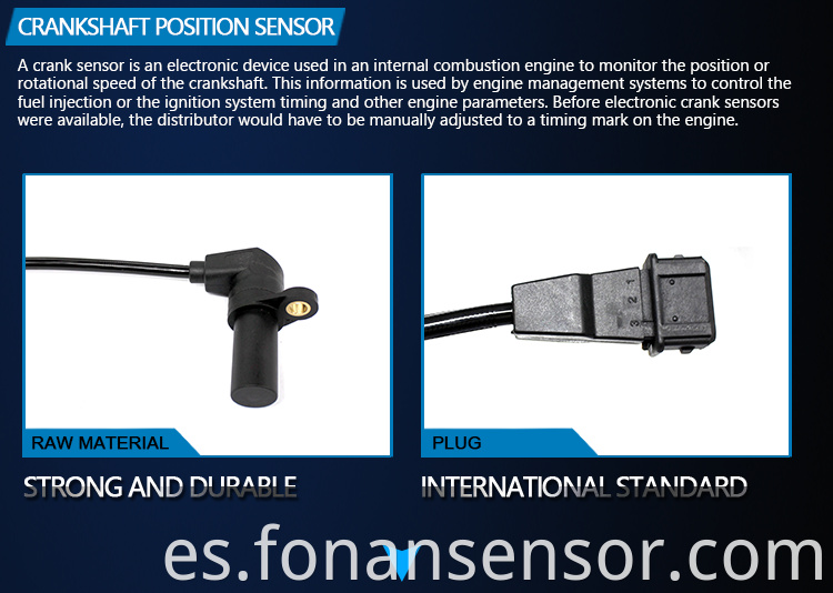 Sensor de posición de cigüeñal para FIAT STILO 192 1.8 FLEX 2001-2010 7083327